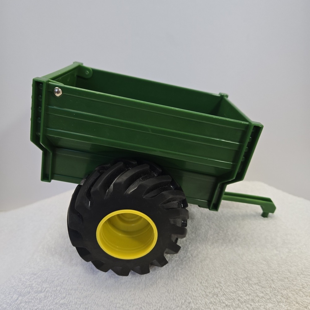 John Deere Monster Treads Dump Trailer Wagon By Tomy Play Tractor Farm EUC